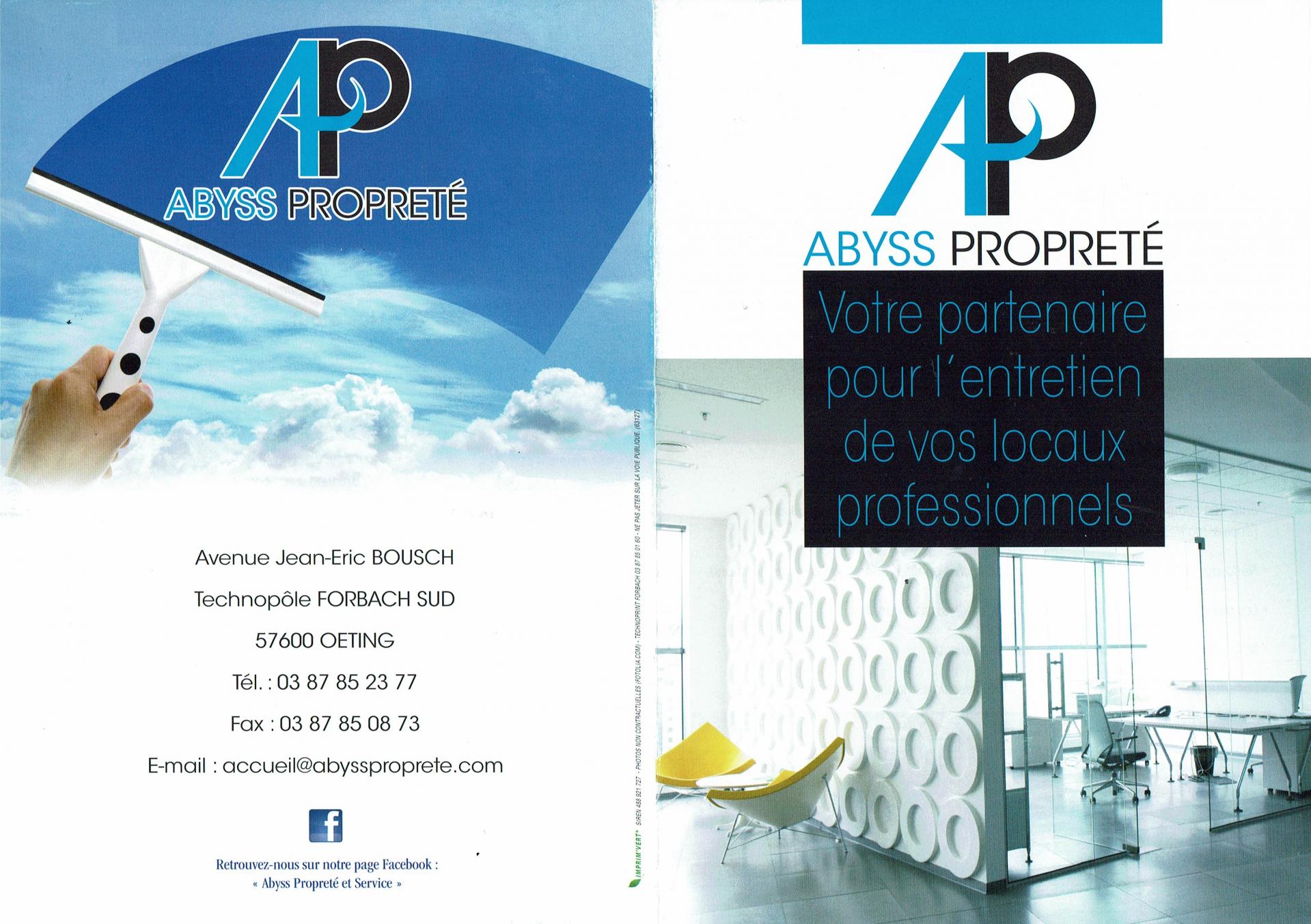 Abyss proprete flyer recto